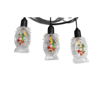 10-Light Santa Claus LED Christmas String Lights