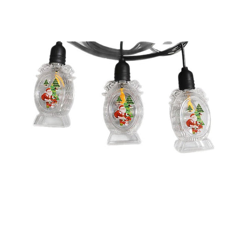 10-Light Santa Claus LED Christmas String Lights
