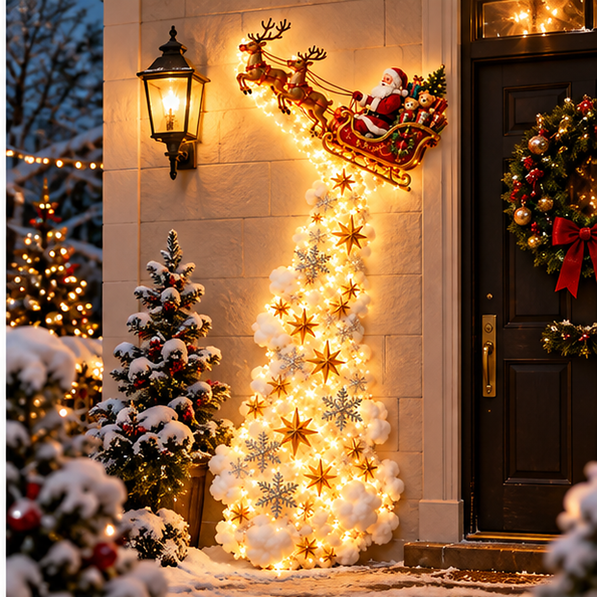 Reindeer Christmas Door Hanger